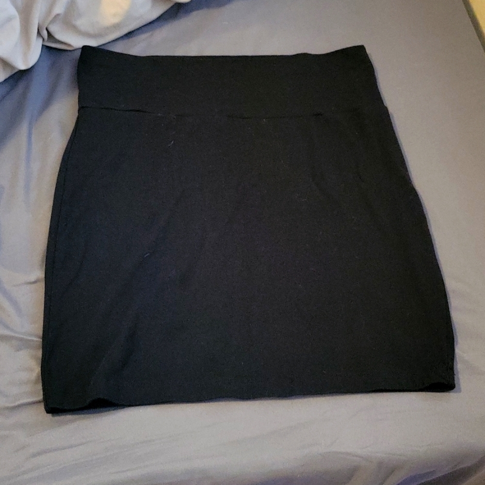Women's black mini skirt